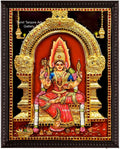 Samayapuram Mariamman 3d Embossed Tanjore Painting