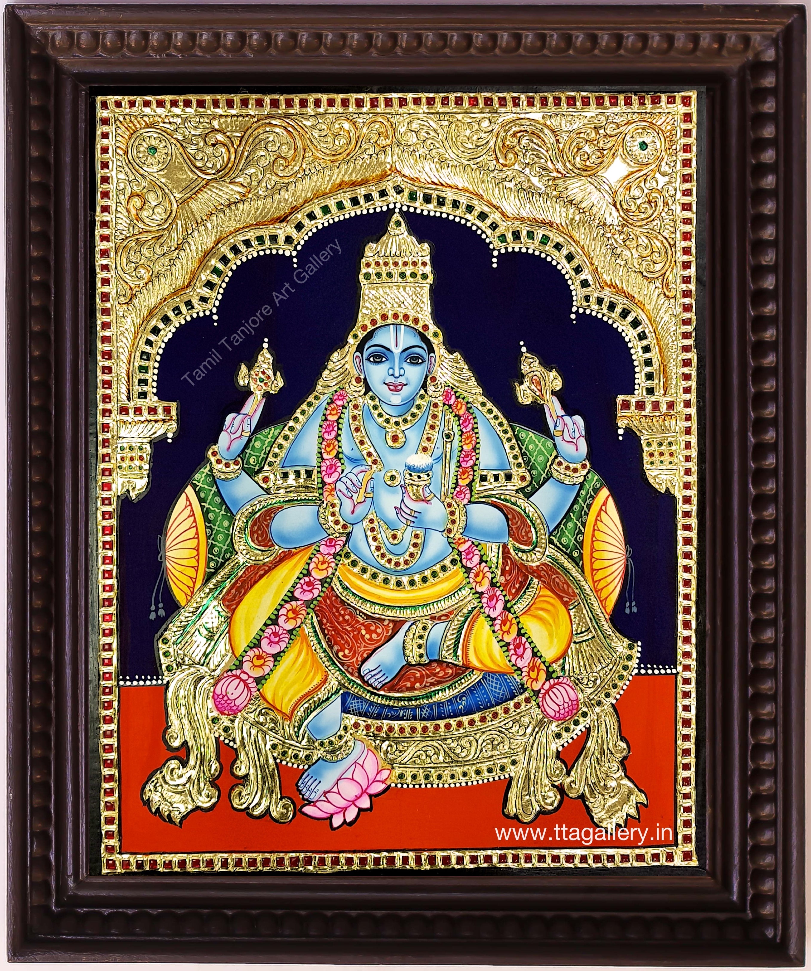 Dhavanthri 2 Tanjore Painting