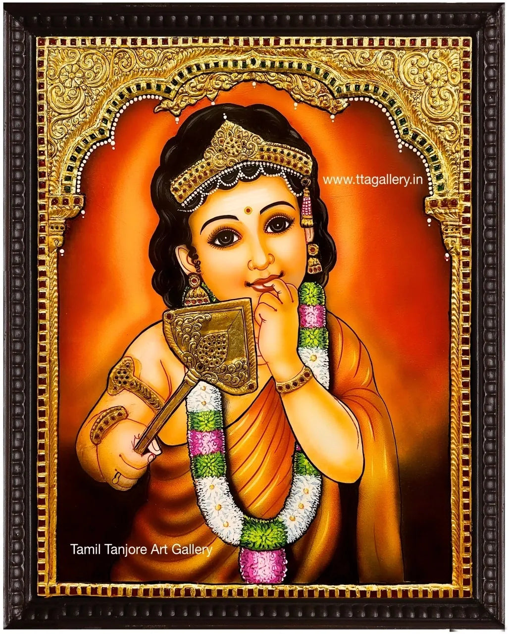 Murugan Traditonal Tanjore Painting