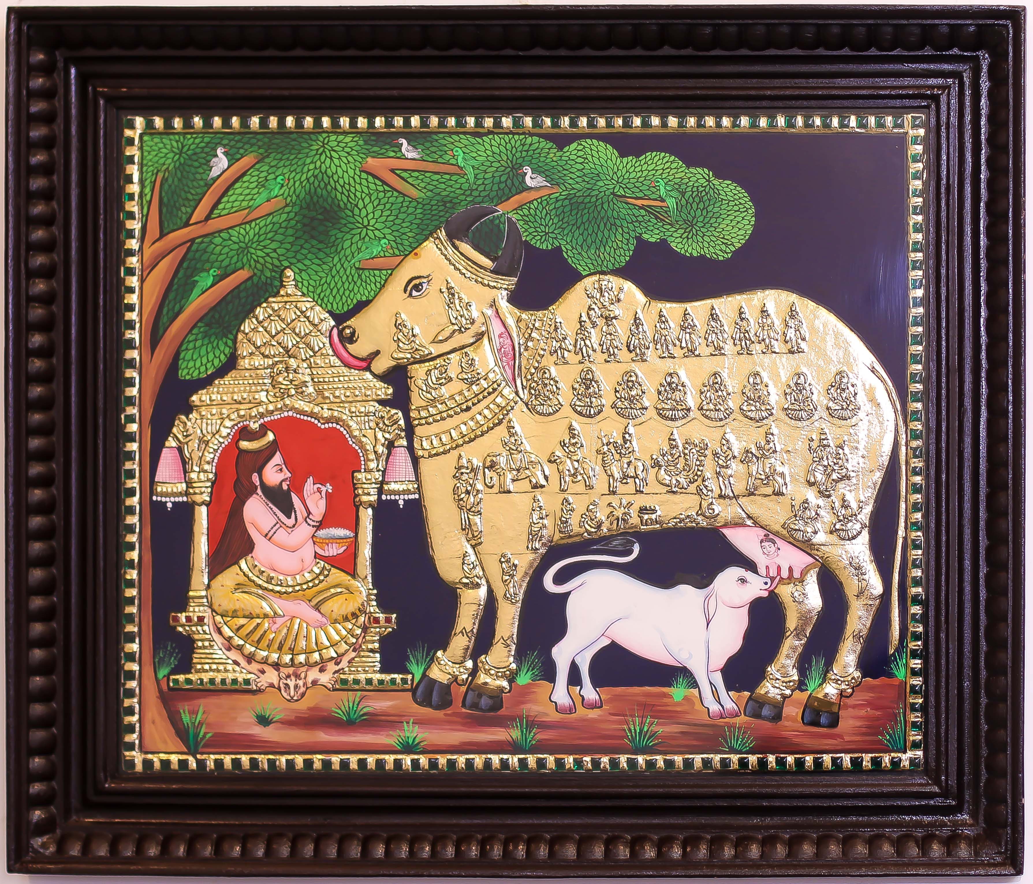 Kamadhenu Tanjore Painting