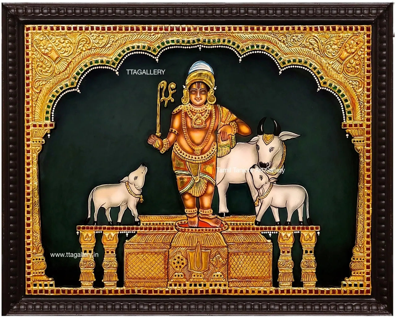 Sri Rajagopalaswamy Mannargudi Traditonal Tanjore Painting