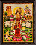 3d Aandal Embossed Tanjore Painting