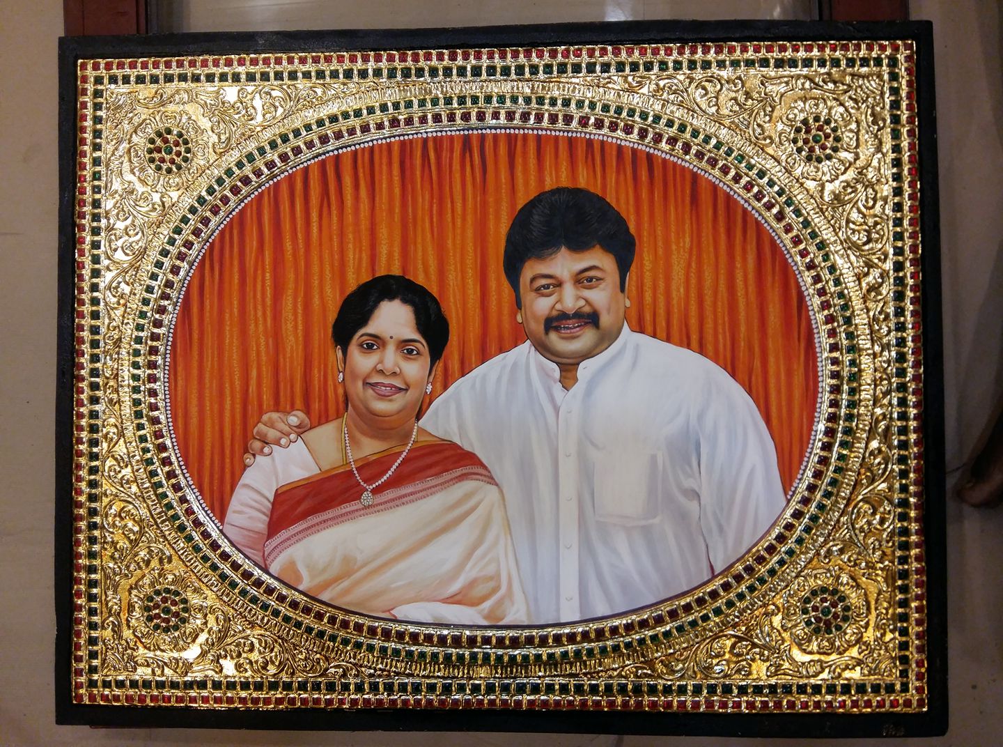 People Portrait 1 Tanjore Painting