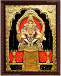 Ayyapan Antique finish Semi Embossed Tanjore Painting