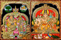 Shivan Family & Gubera Lakshmi Tanjore Painting
