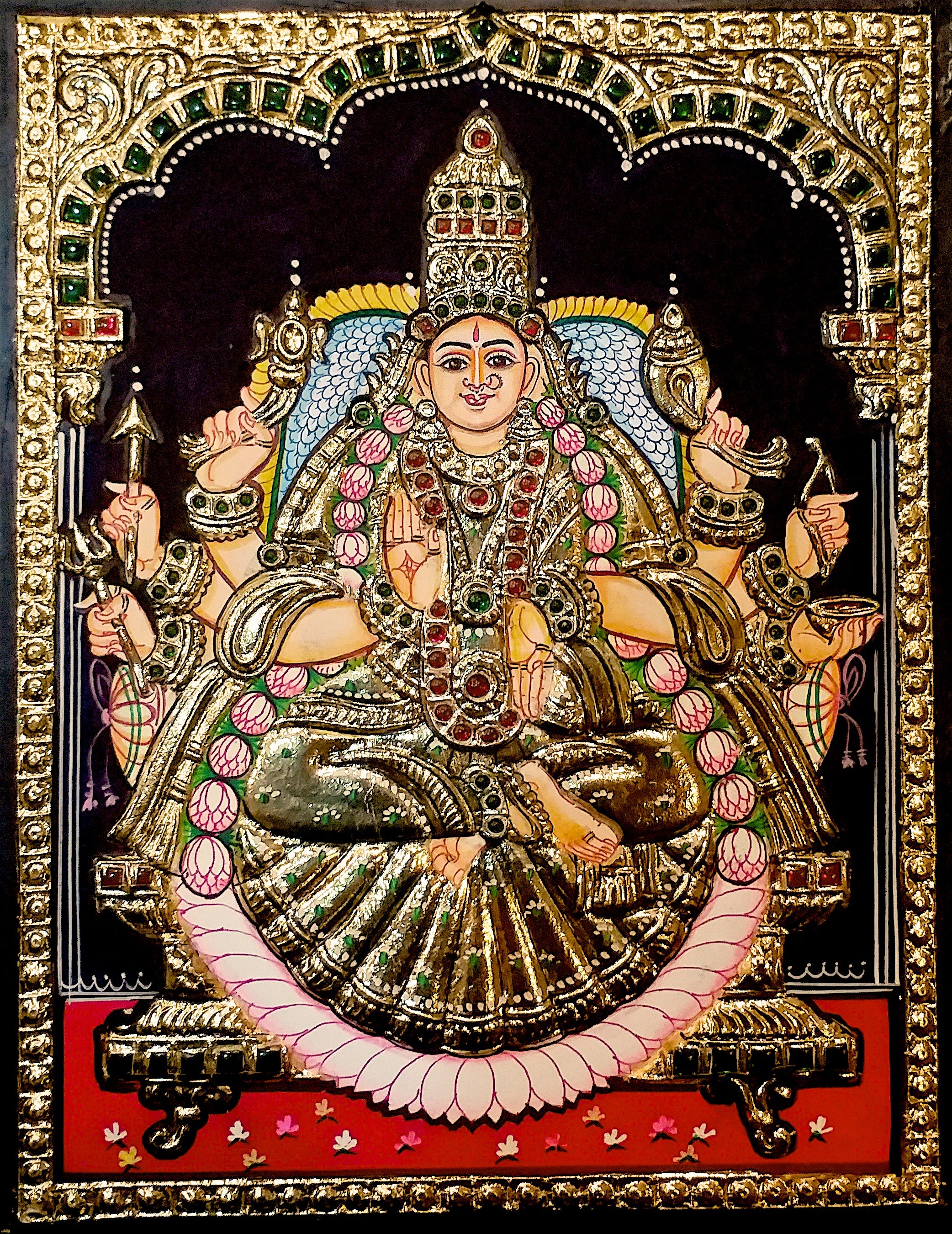 Dhana Lakshmi Tanjore Painting