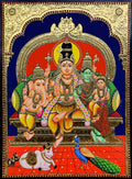 Shiva Kudumbam Tanjore Painting