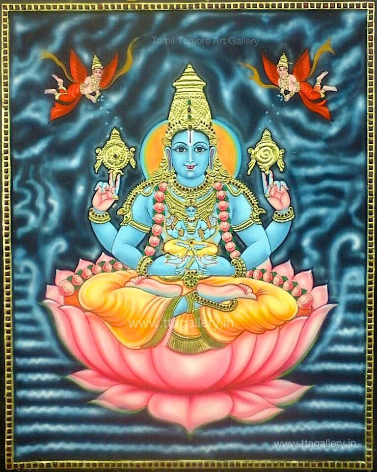 Dhanvantari Narayan Tanjore Painting