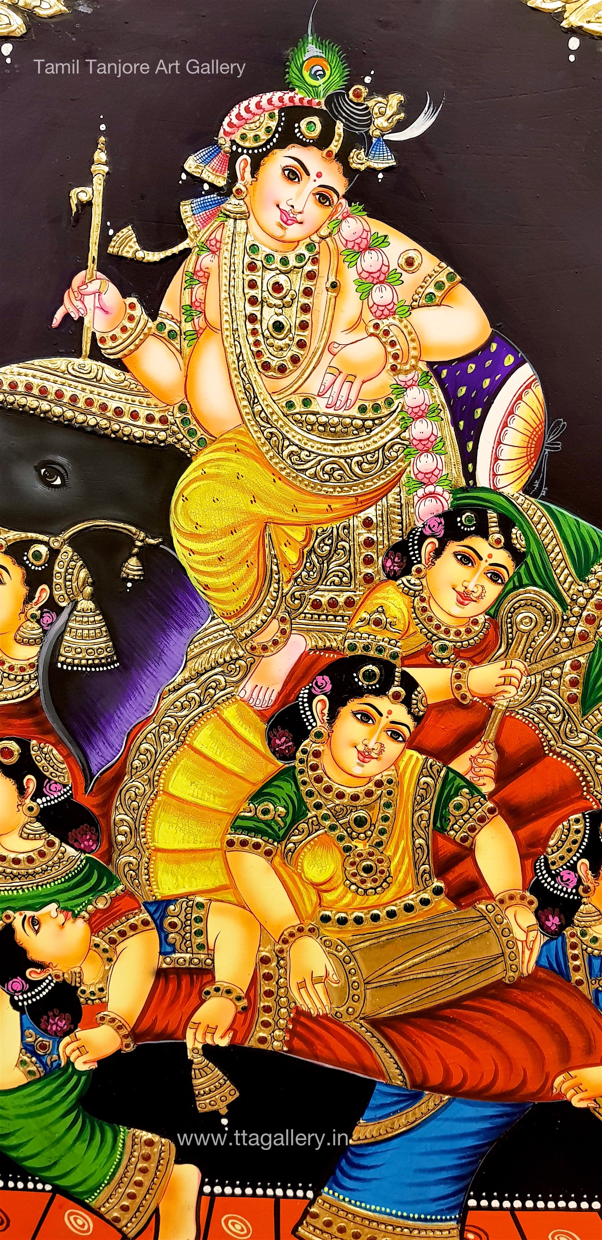 Iravatham Tanjore Painting
