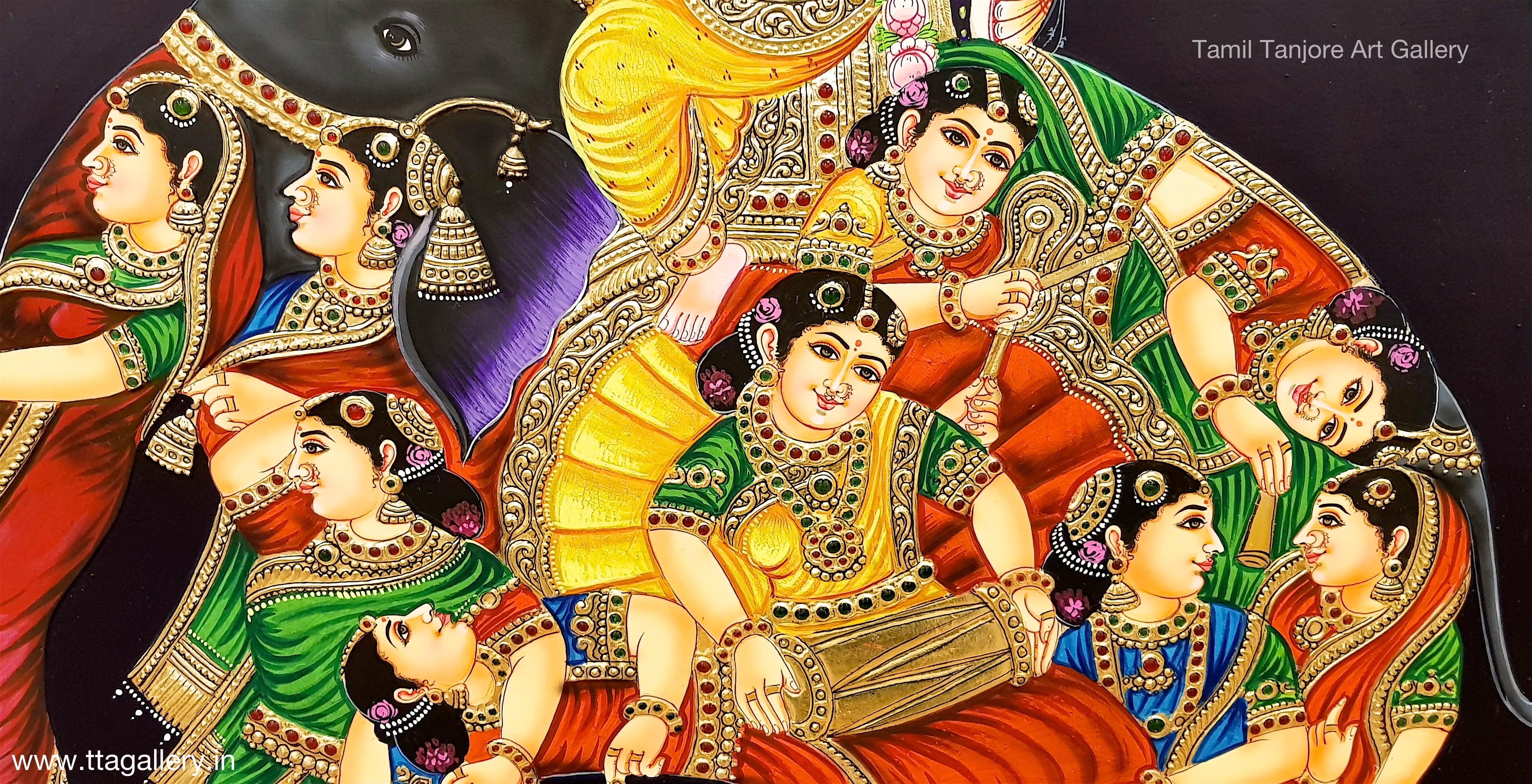 Iravatham Tanjore Painting