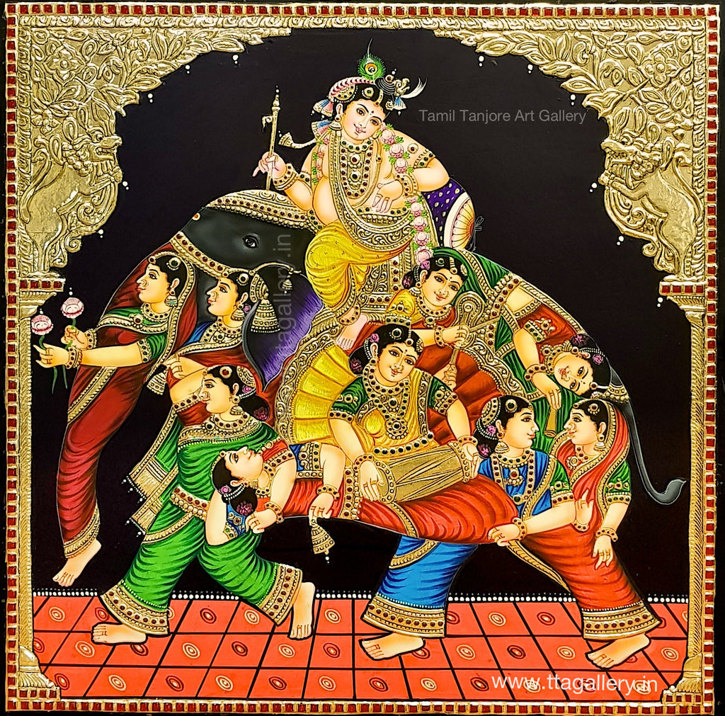 Iravatham Tanjore Painting