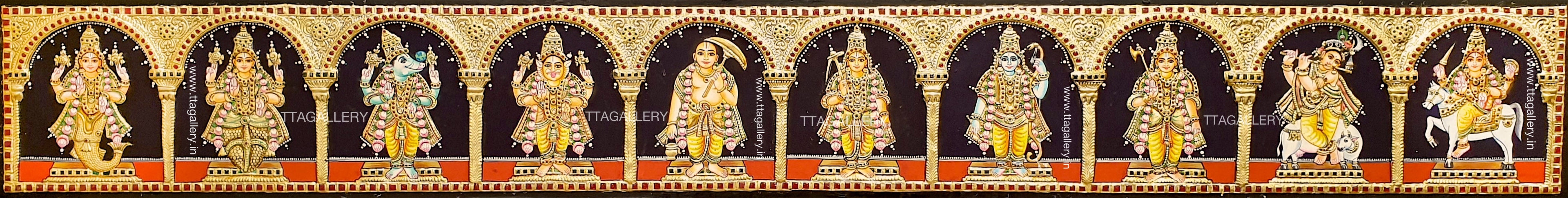 DASHAVATAR TANJORE PAINTING