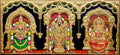 Pooja Painting Semi Embossed Tanjore Painting