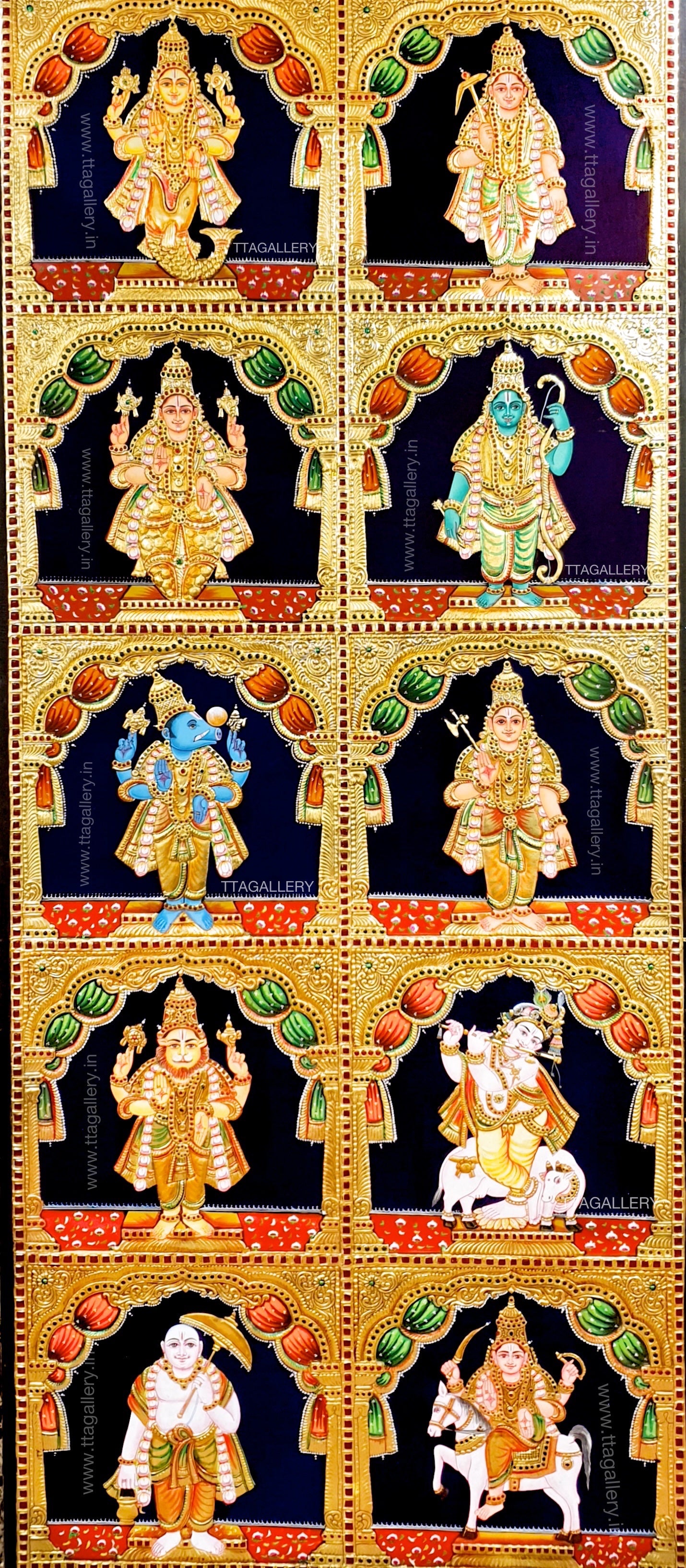 Dasavathar Tanjore Painting