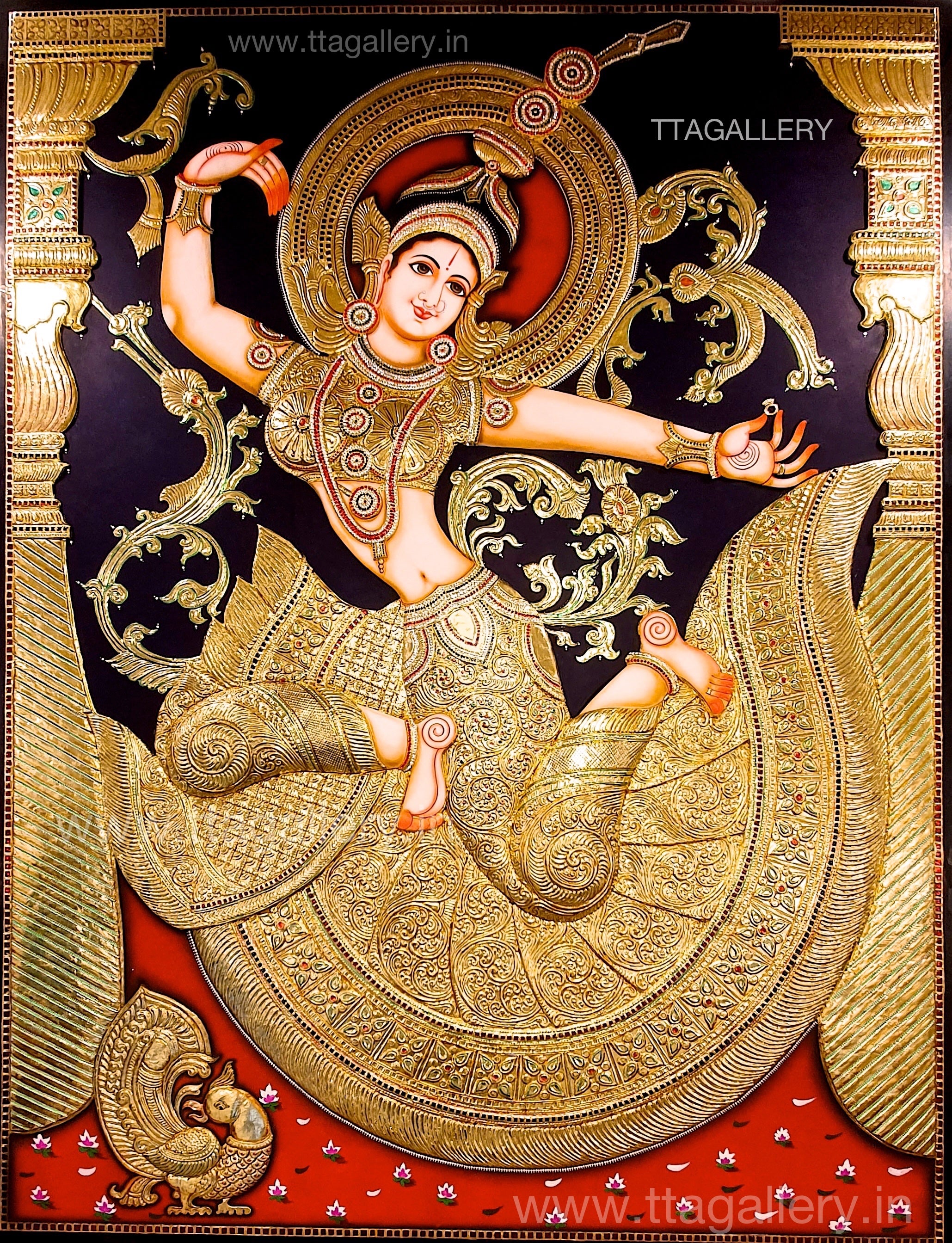 3D Indonesia Seetha Tanjore Painting