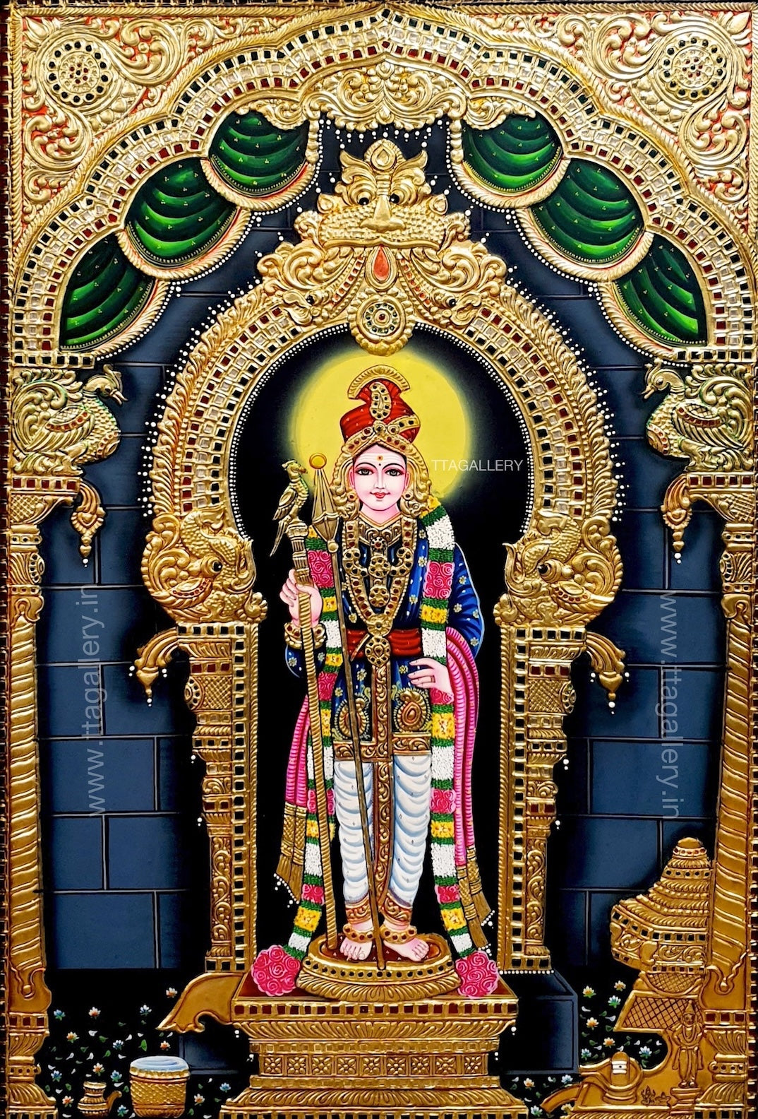 Raja Murugan Tanjore Painting