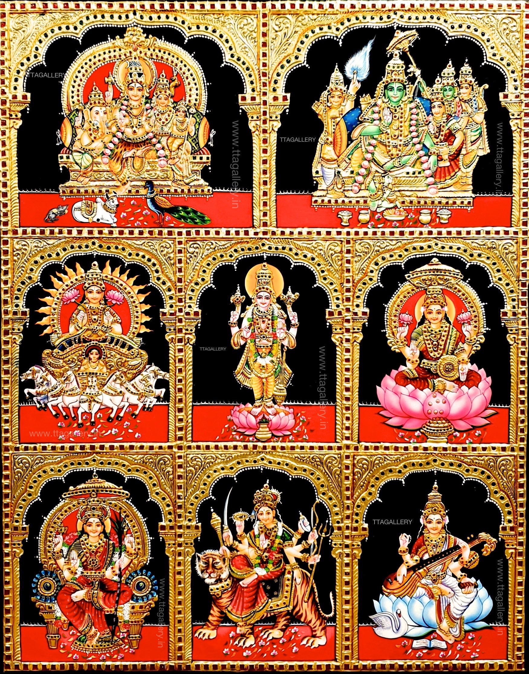 Pooja Painting Tanjore Painting