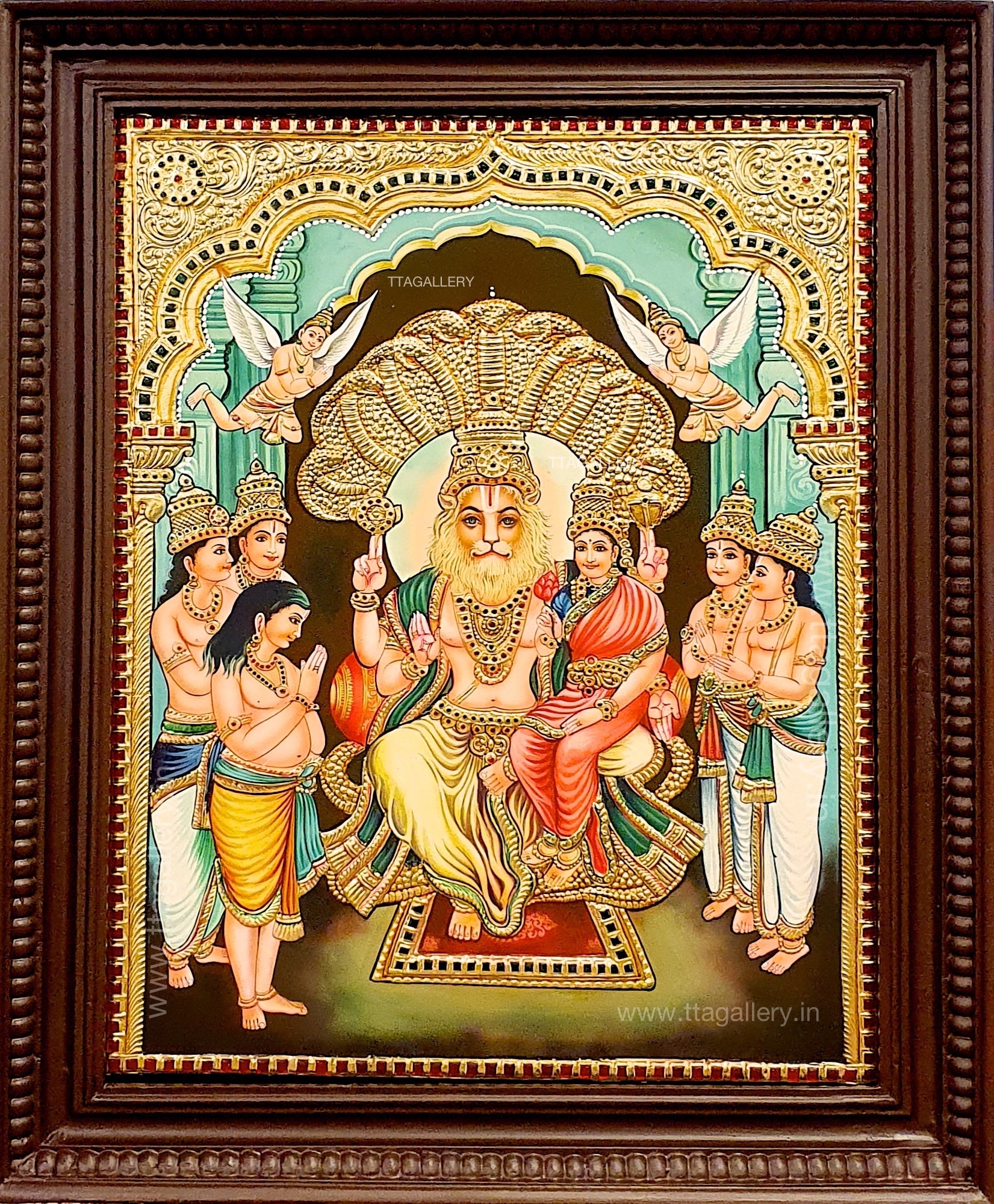 Lakshmi Narasimman Tanjore Painting