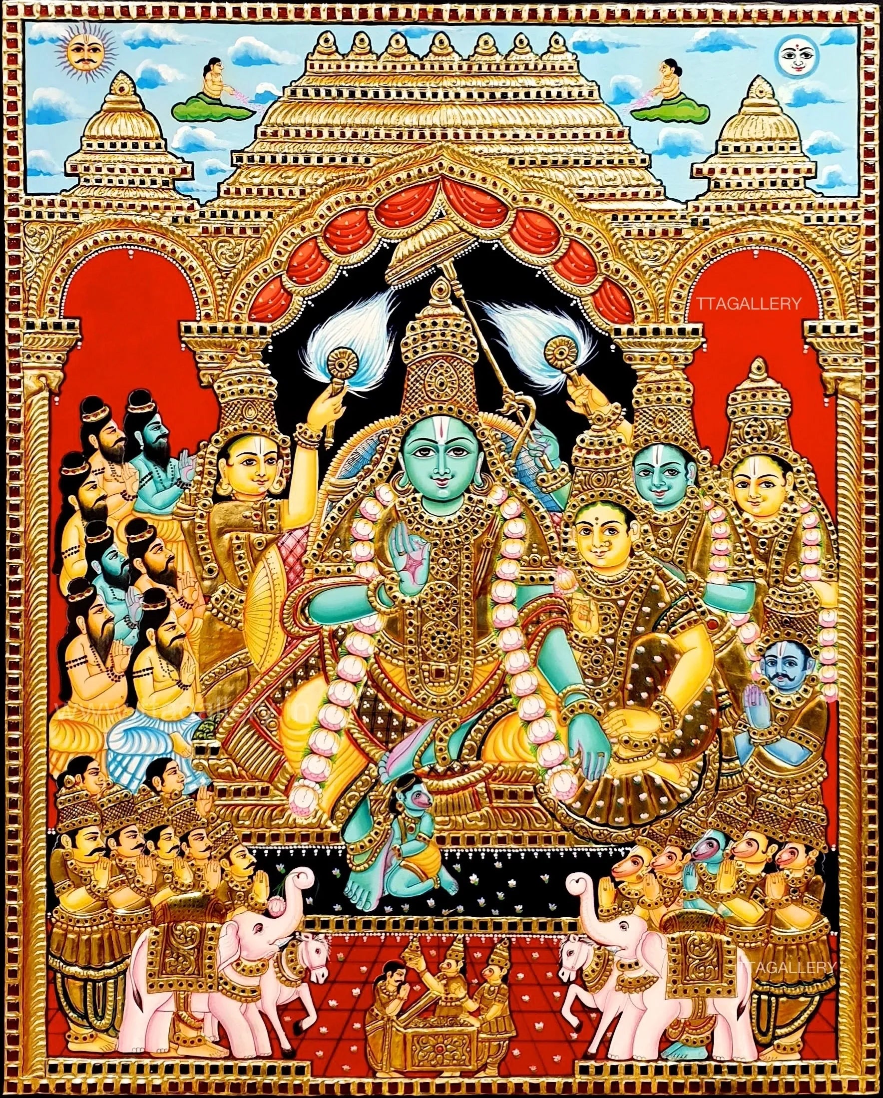 Ramar Pattabhishegam Tanjore Painting