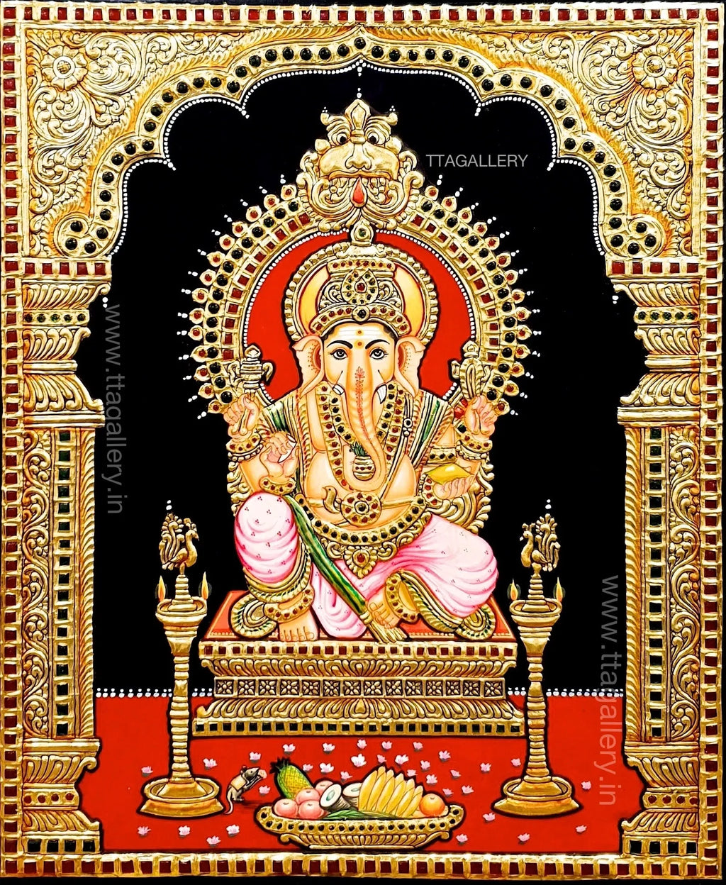 Ganesha Tanjore Painting