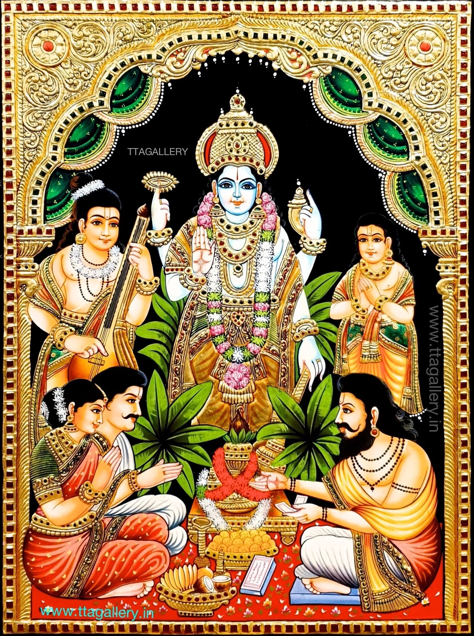 Sathya Narayana Tanjore Painting