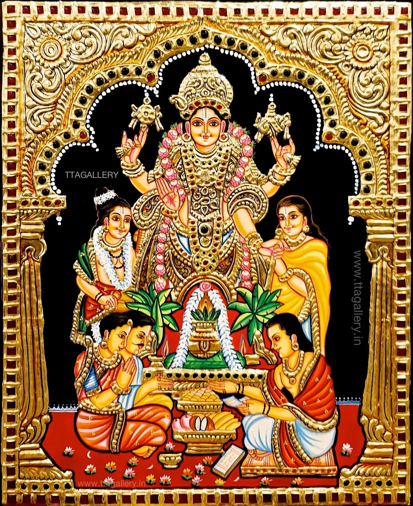 Sathyanarayana Tanjore Painting