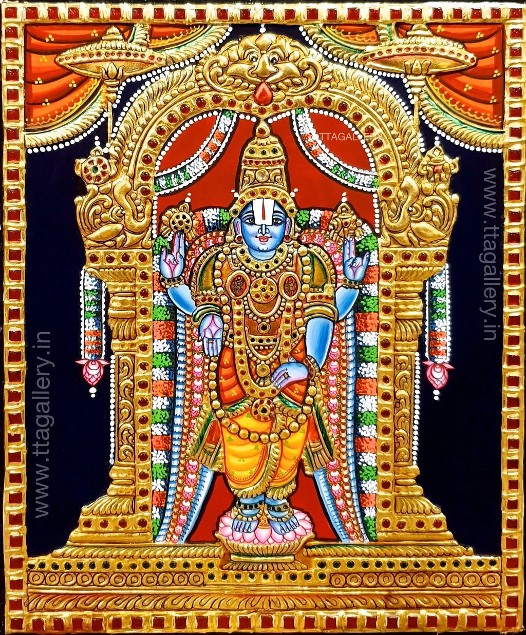 Vishnu Tanjore Painting