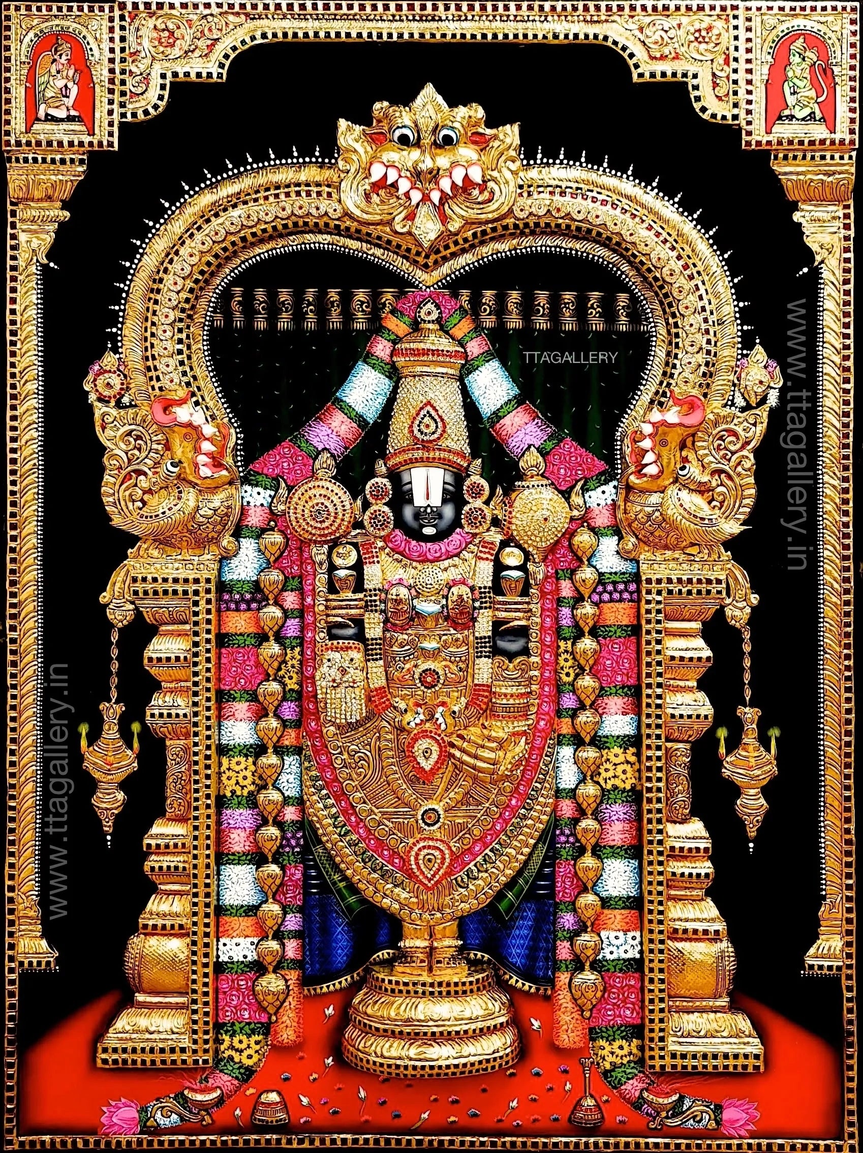 3D Balaji Tanjore Painting