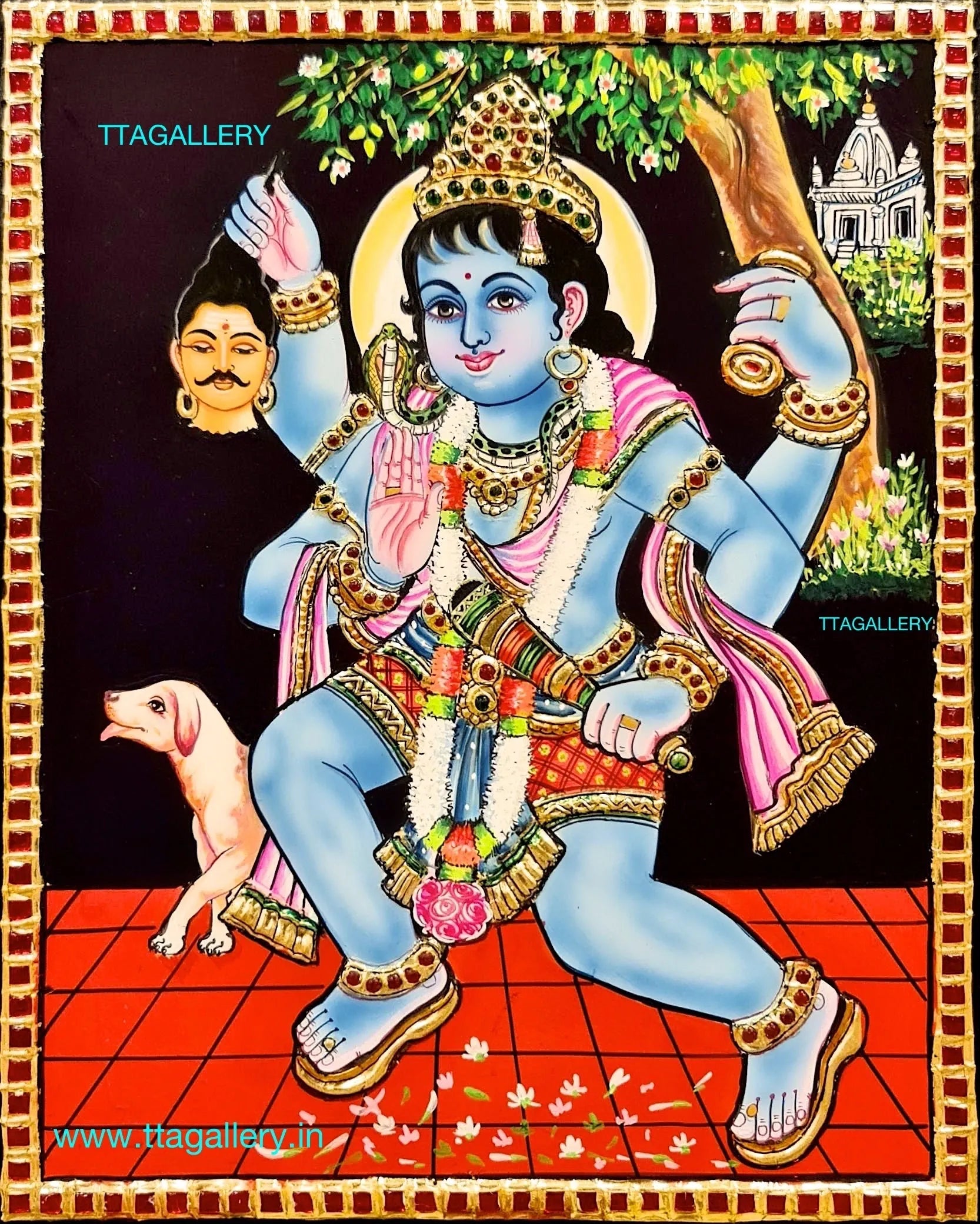 Batuka Bhairava Tanjore Painting