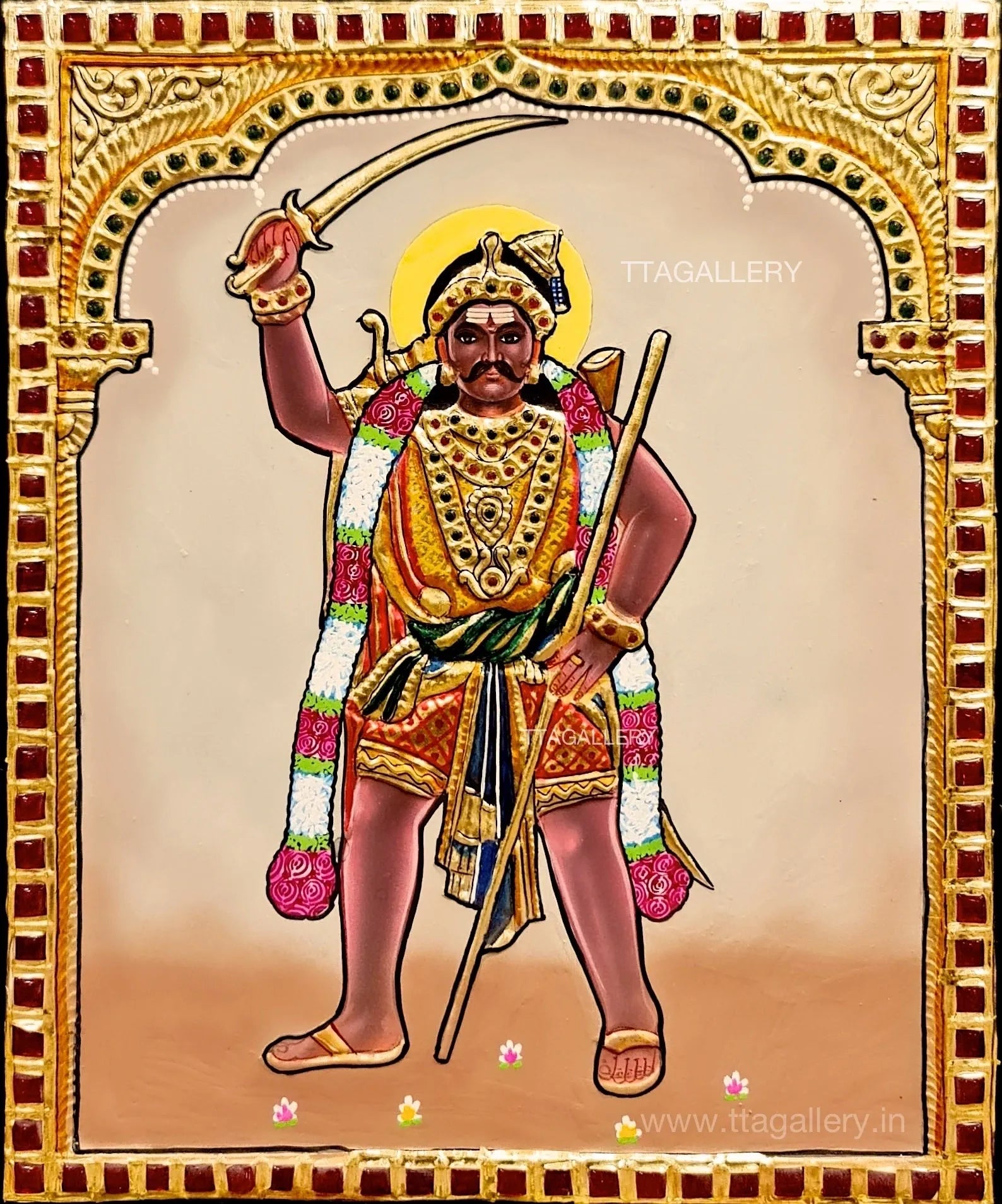 Muneeswaran Tanjore Painting