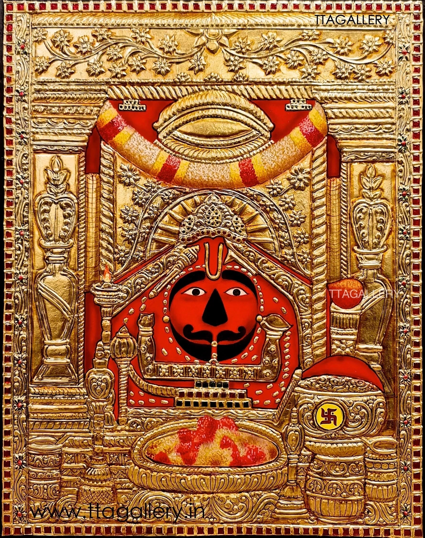 Salasar Balaji ji Tanjore Painting