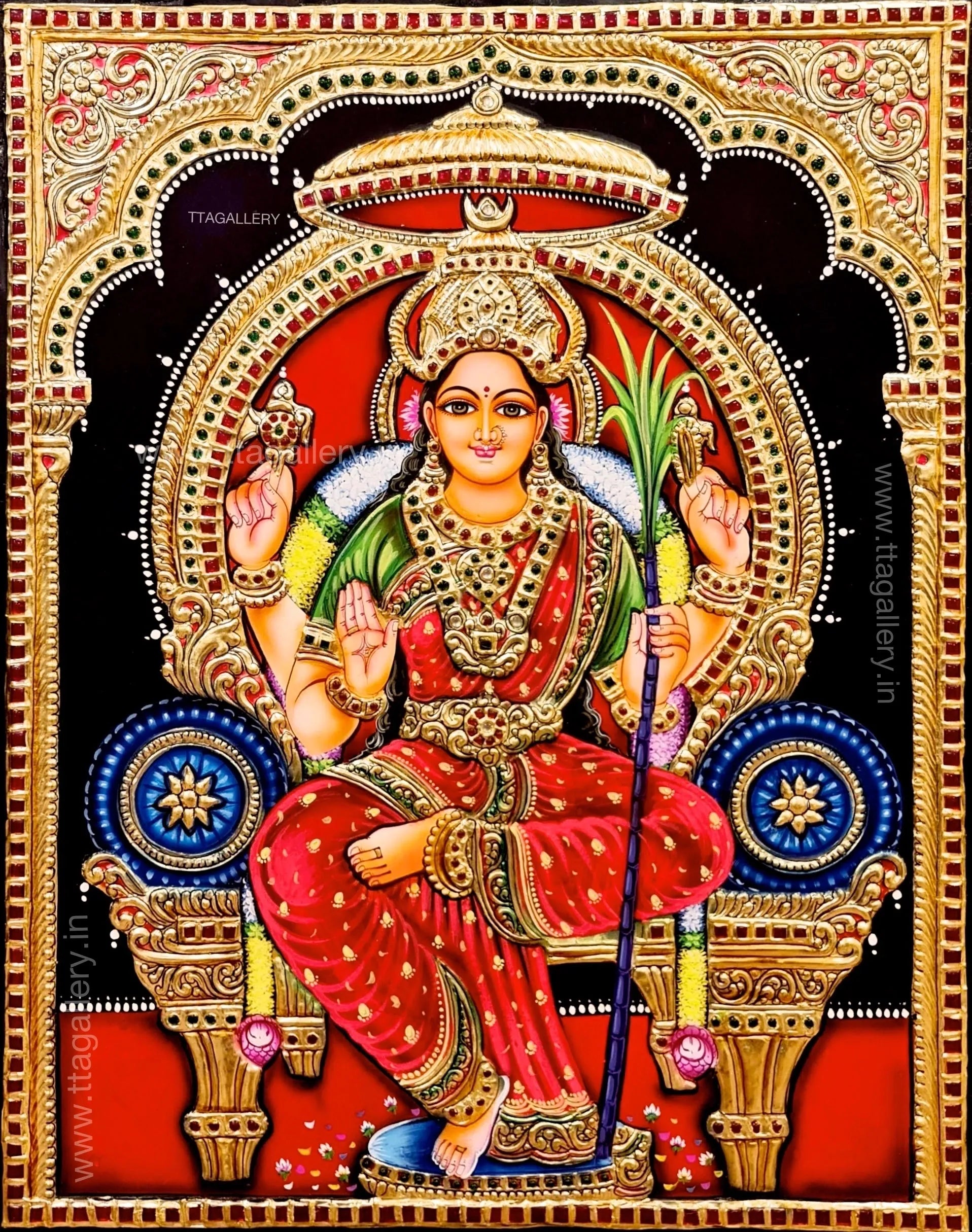 Lalithadevi Tanjore Painting