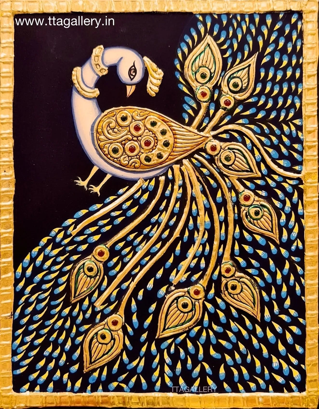 Peacock Tanjore Painting