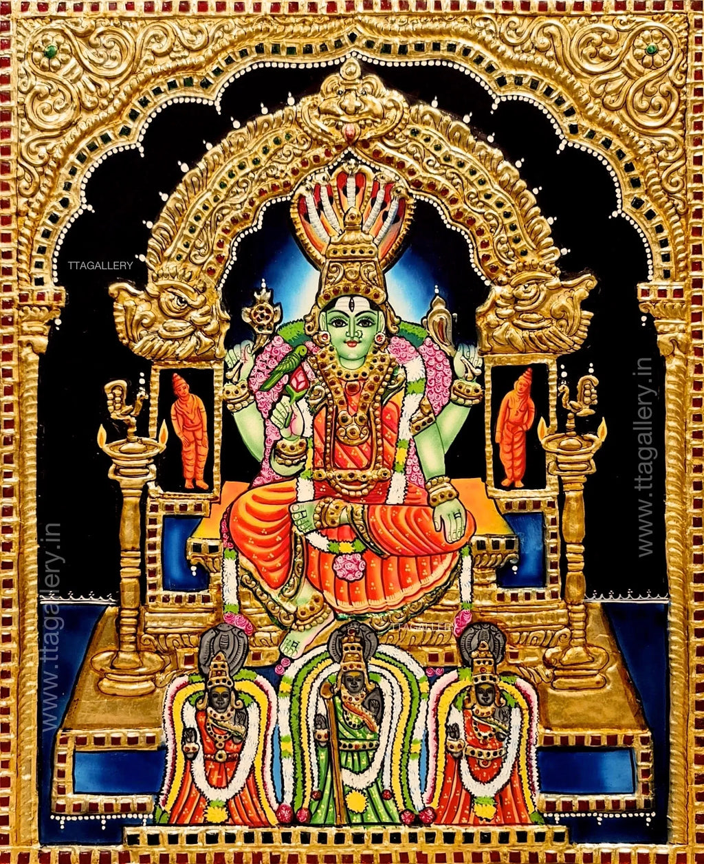 Sri Pachaiamman Tanjore Painting