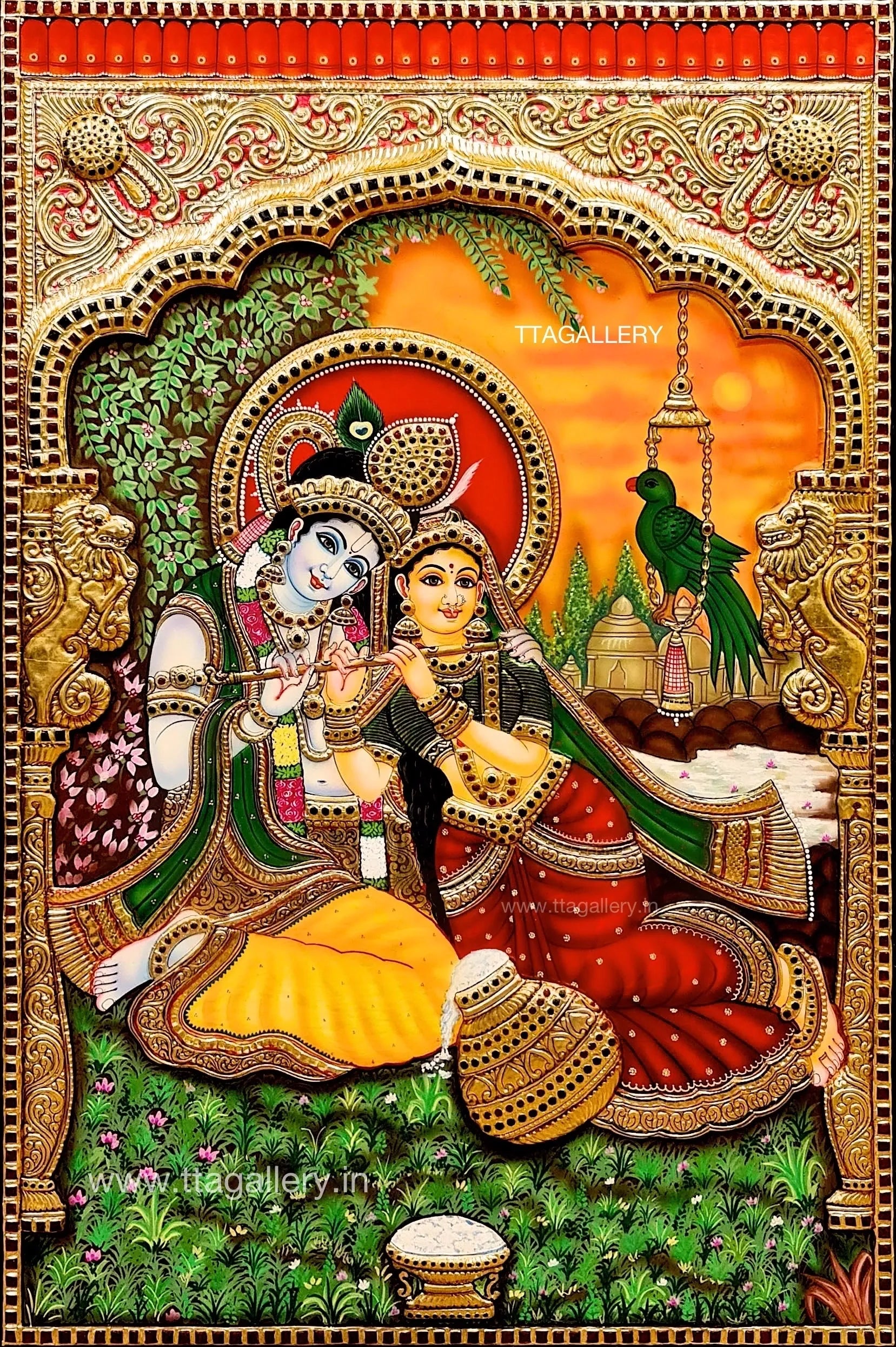 Radhakrishna Tanjore Painting