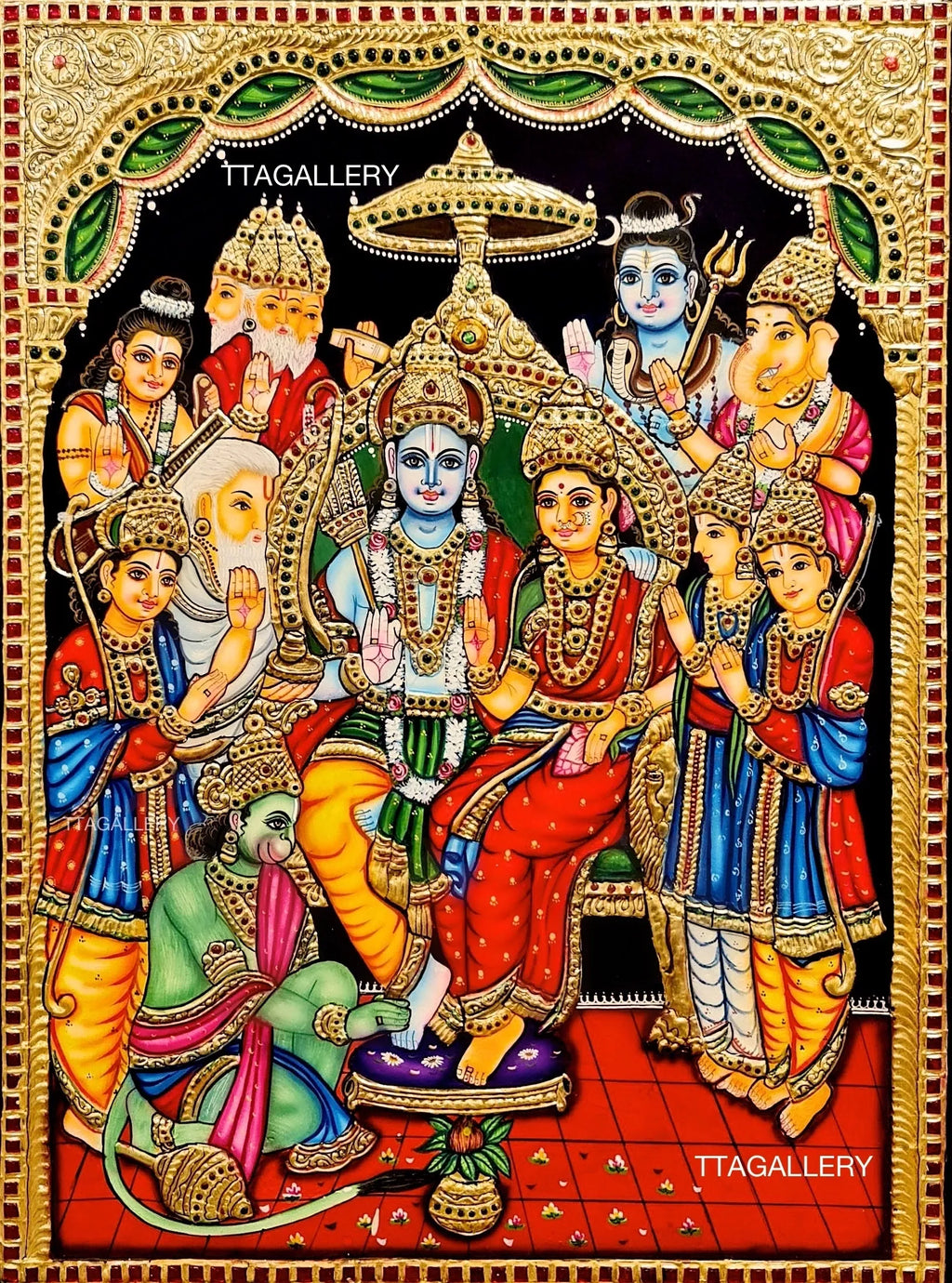 Ramdharbar Tanjore Painting
