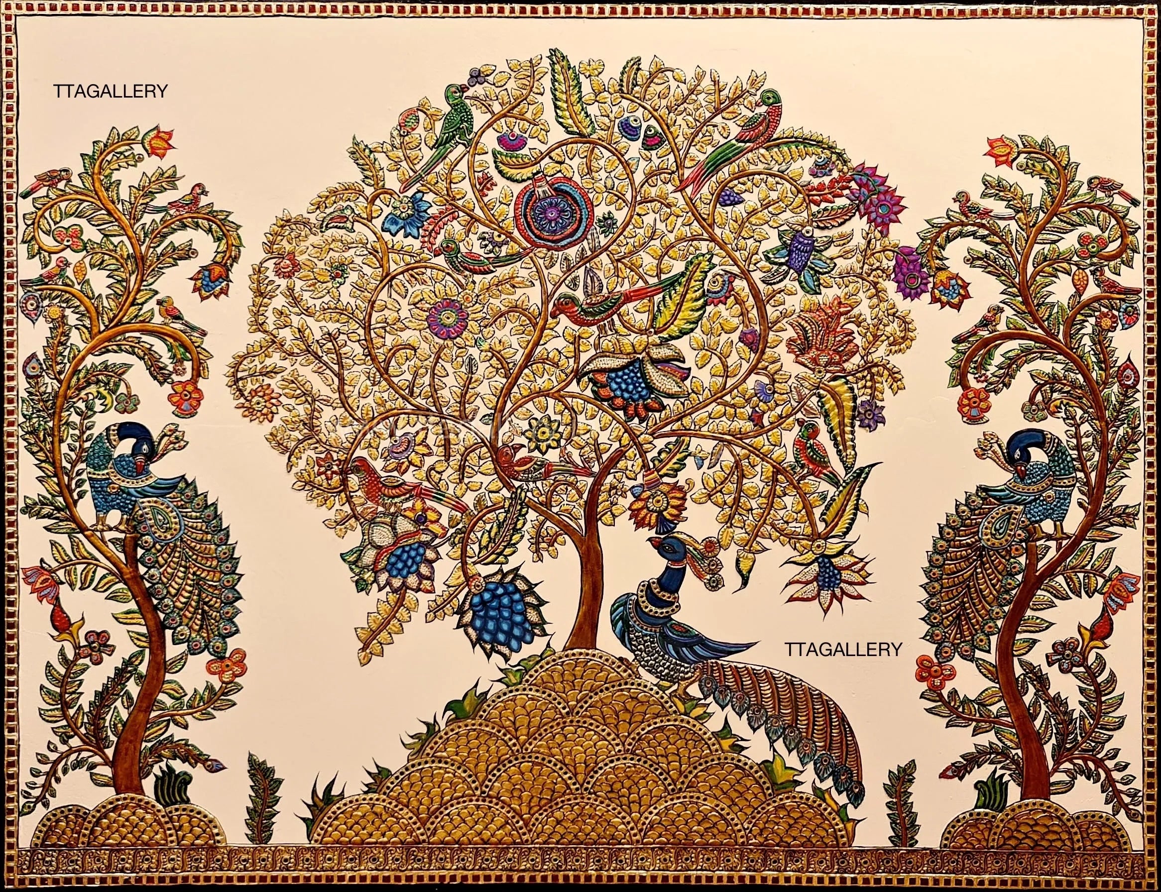 Life Of Tree Tanjore Painting