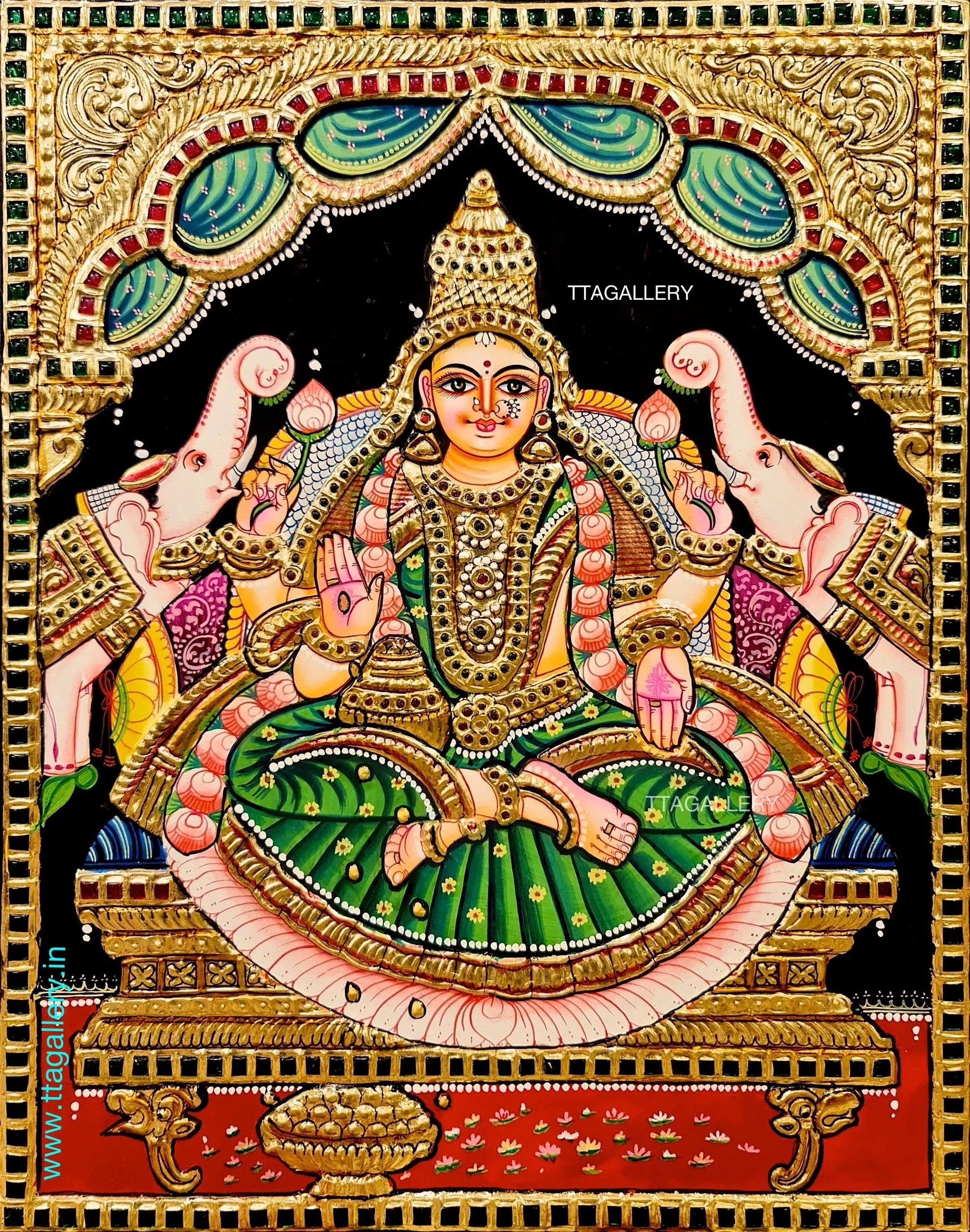 Lakshmi Traditional Tanjore Painting
