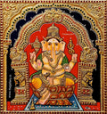 Ganesha Traditional Tanjore Painting