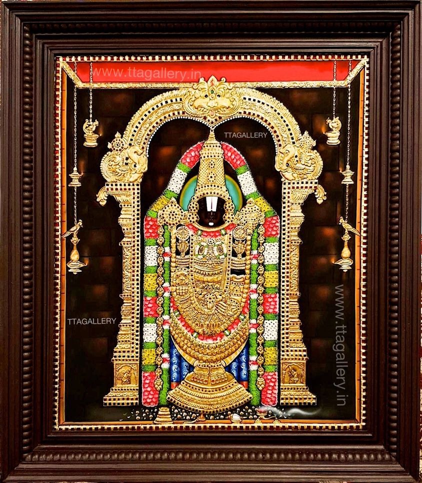 Tirupathi Balaji Tanjore Painting
