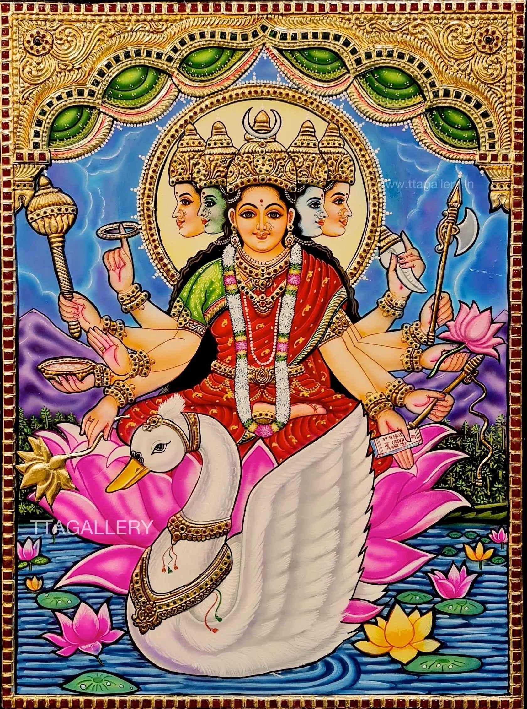 Gayathri Traditional Tanjore Painting