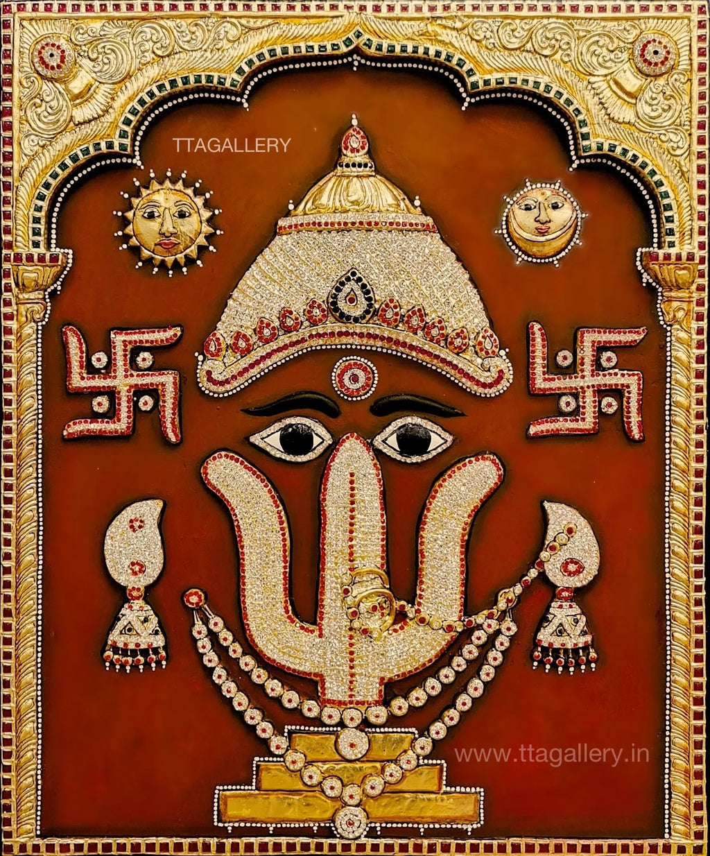 Sri Rani Sati Dadi 3D Tanjore Painting
