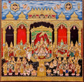 Lalitha Sahasranamam Traditional Tanjore Painting