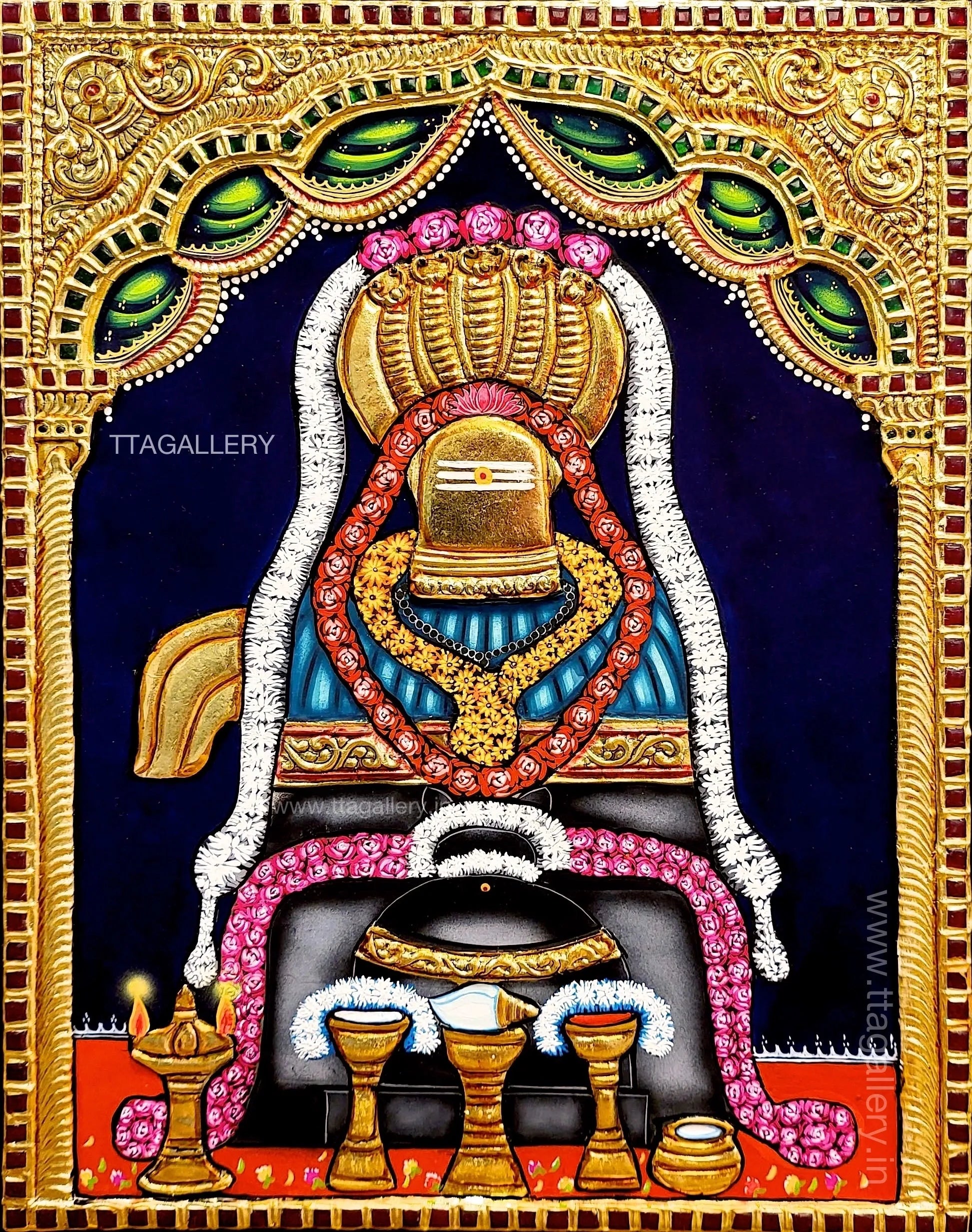 Shivan Traditional Tanjore Painting