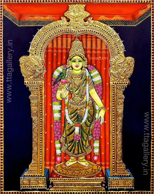 Aandal Traditional Tanjore Painting