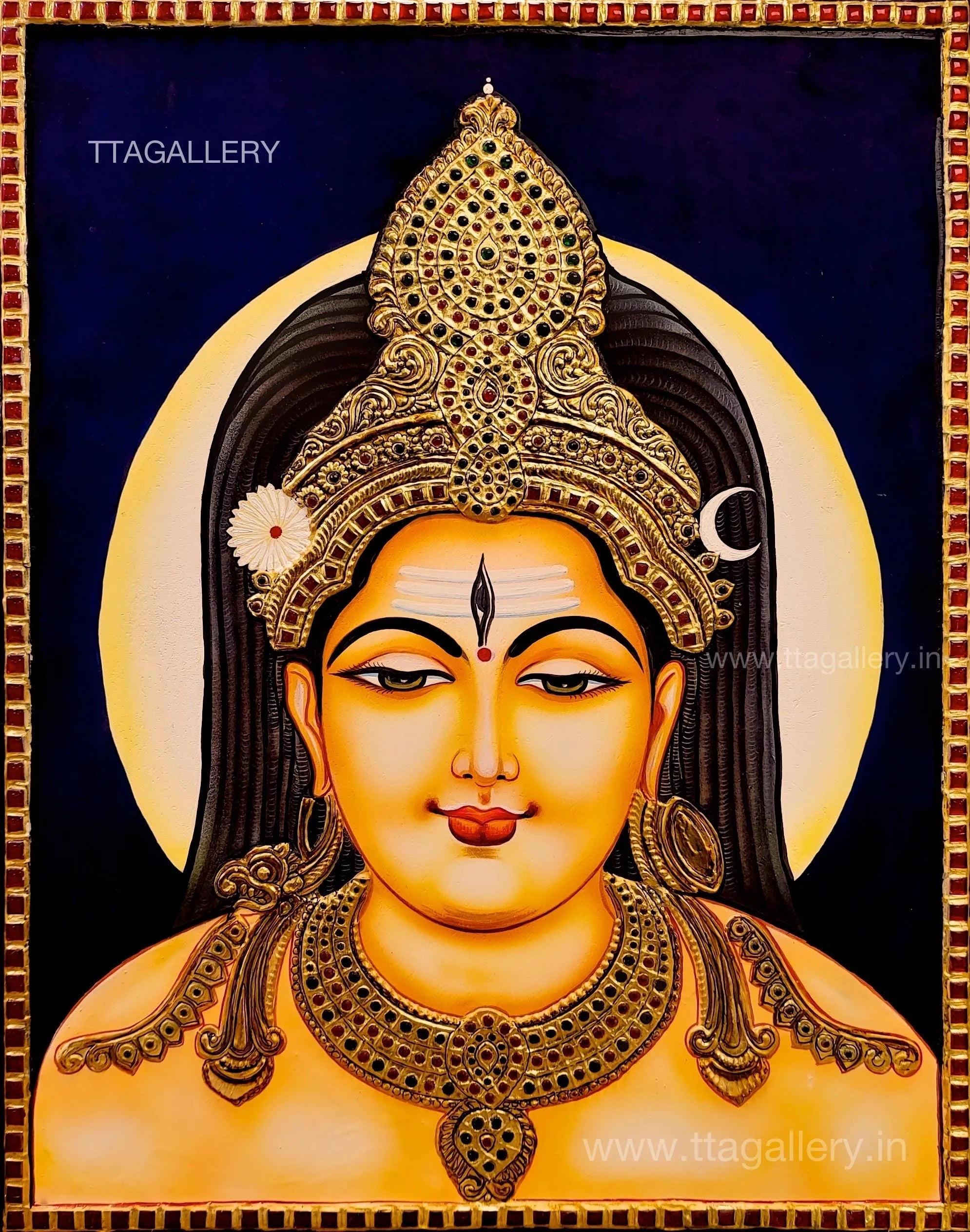 Shivan Traditional Tanjore Painting
