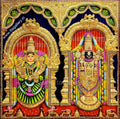 3D Balaji Padmavathi Tanjore Painting