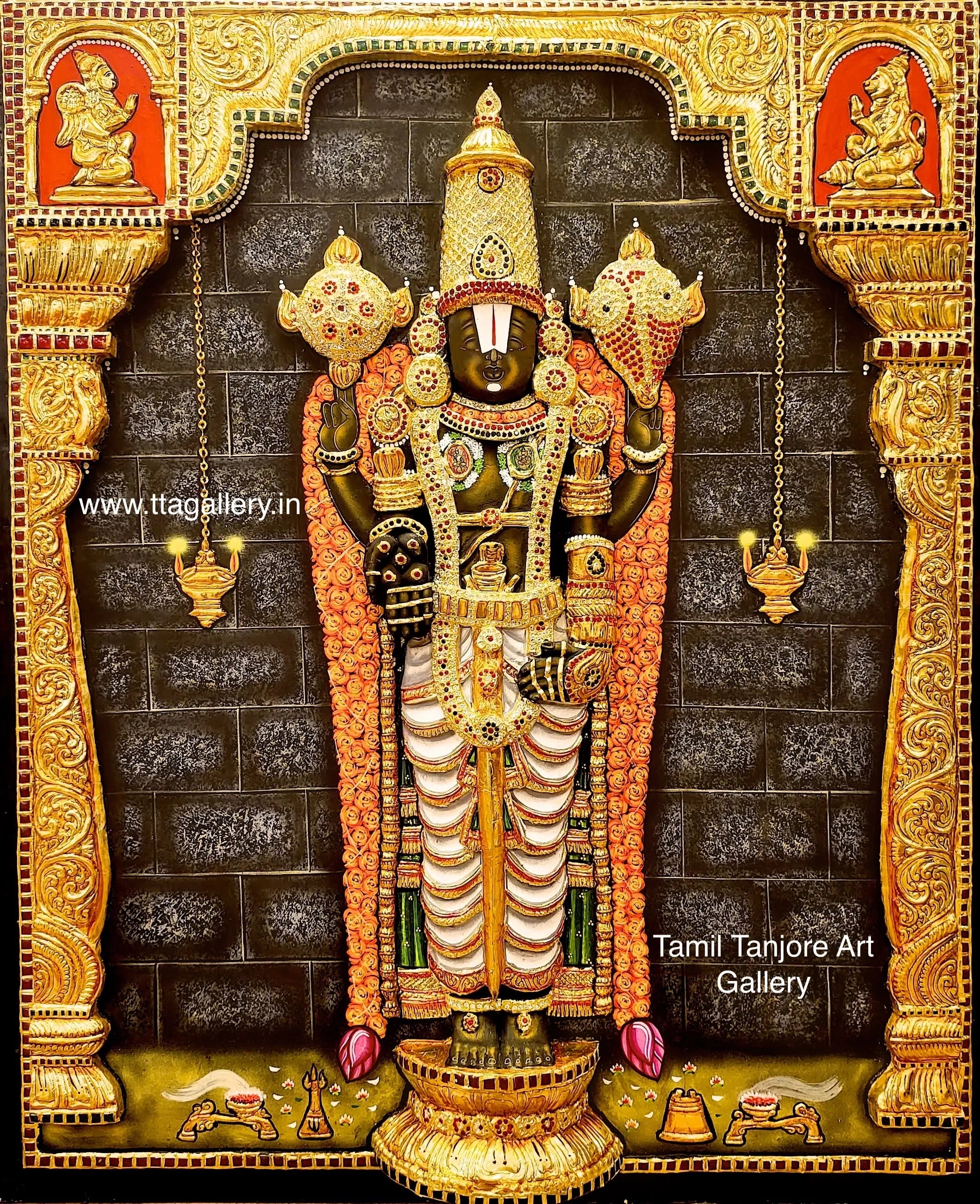 3D Balaji Tanjore Painting
