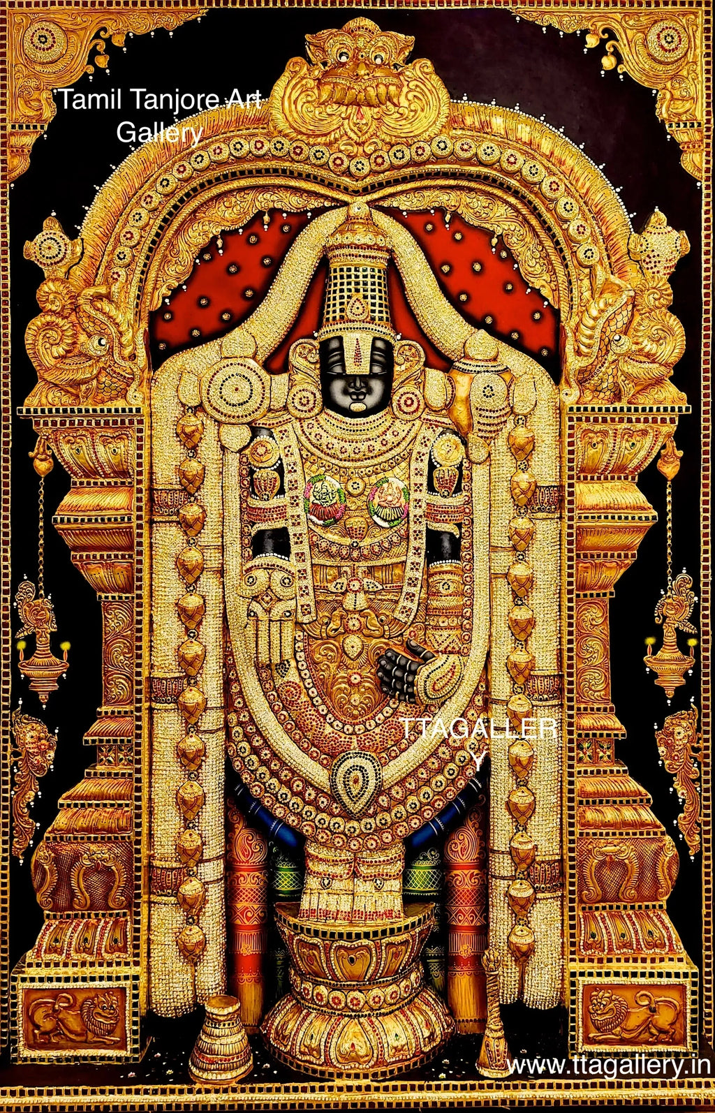 3D Balaji Tanjore Painting
