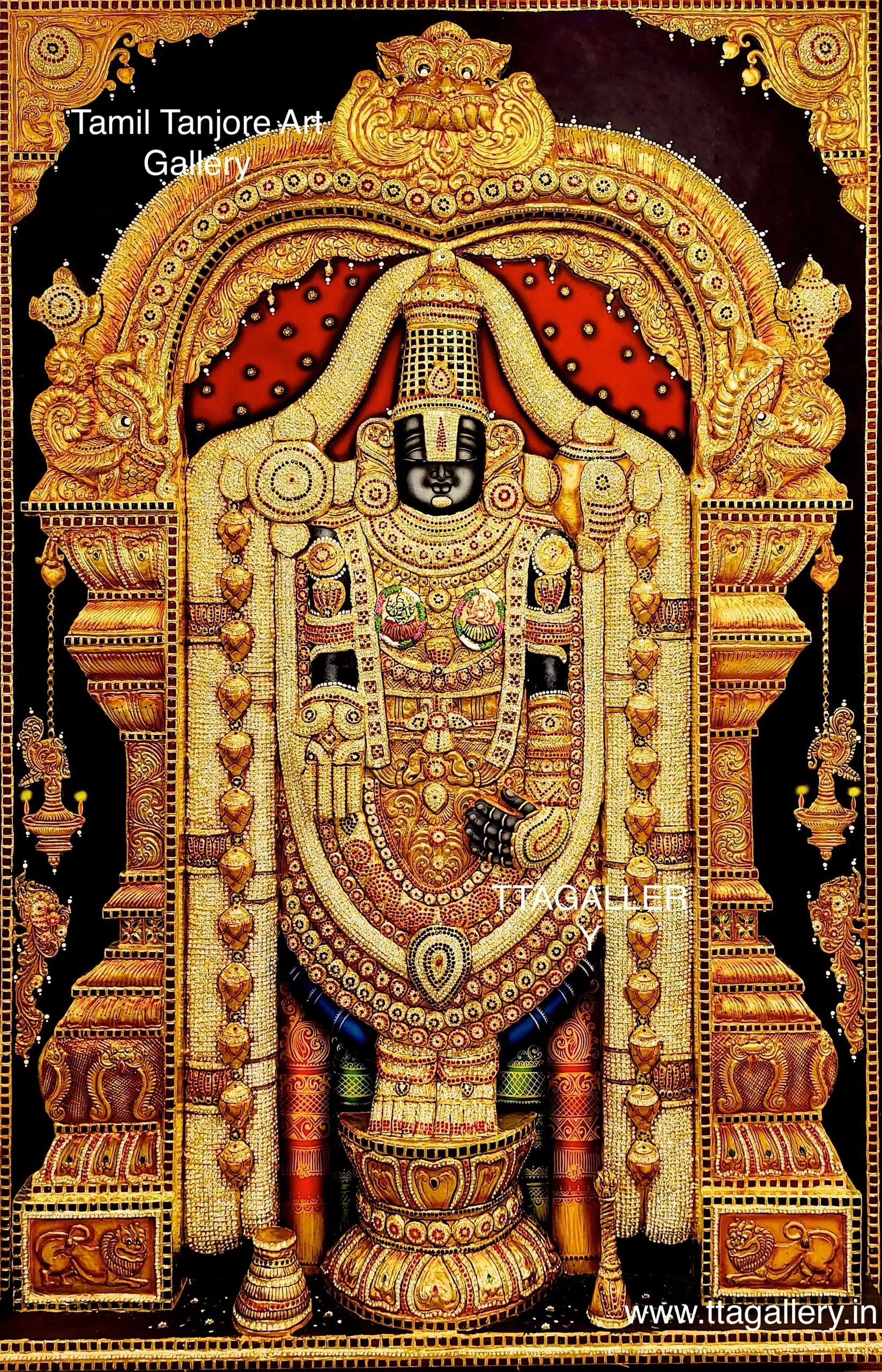 3D Balaji Tanjore Painting